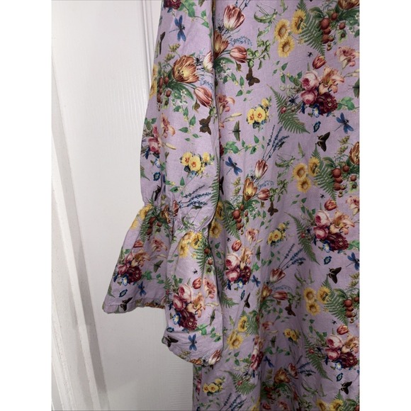 Hopeless Romantic Nightgown 1X/2X Cotton Victorian Ruffles Sleep Dress - Picture 4 of 9